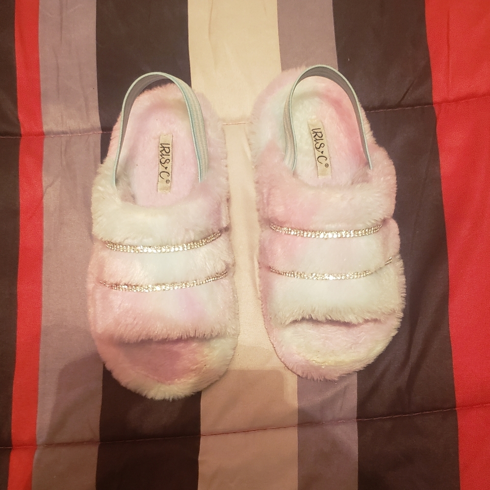 Cotton Candy Fluffy Slippers